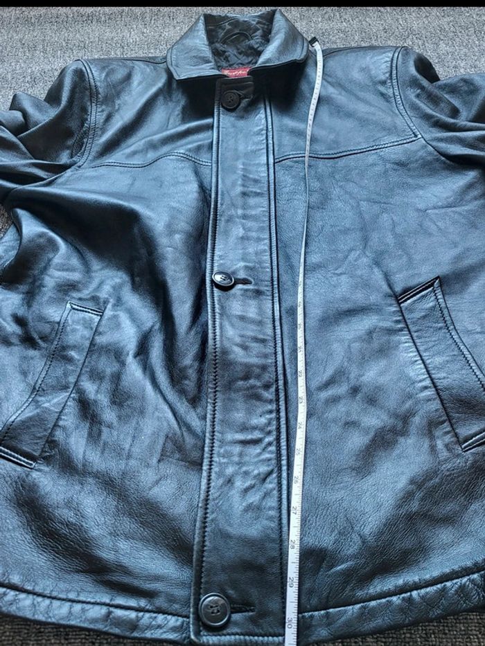 Manteau en Cuir Europe Cuir - Noir - 100% Cuir Véritable - Classique & Élégant - Taille L ou XL - photo numéro 15