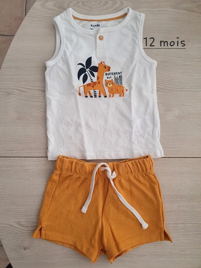 Ensemble été Kiabi 12 mois