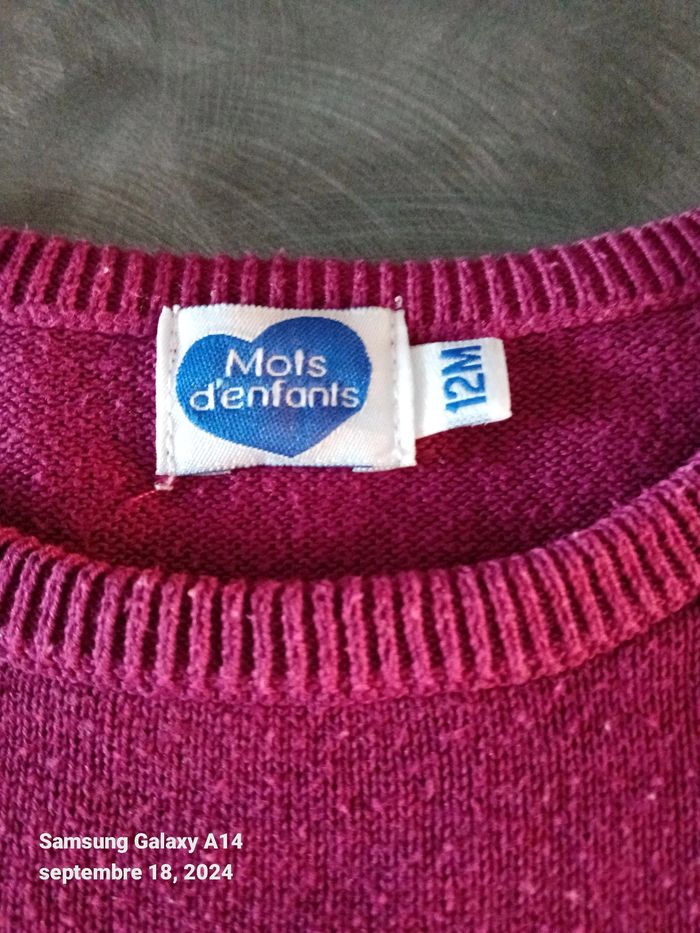 Joli petit pull bébé fille 12 mois - photo numéro 2