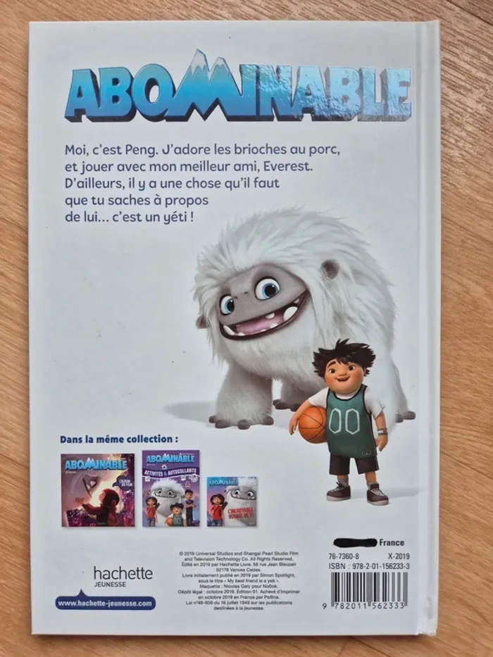 Livre Abominable - Mon ami est un Yéti - photo numéro 2