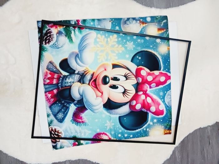 Decoration murale Impression sur toile tissus 70x70 neuf à encadrer - photo numéro 2