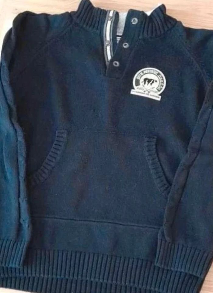 Pull la fabrique des garçons 12 ans noir