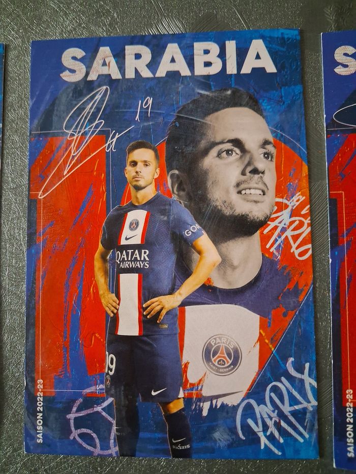 5 cartes joueurs PSG - photo numéro 3