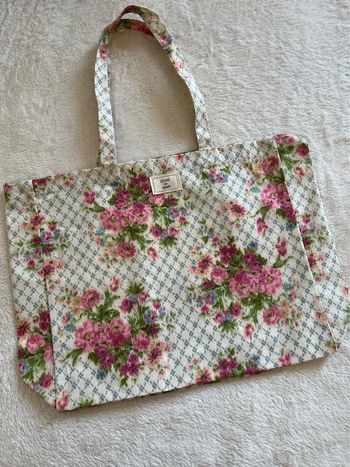 Cabas tote bag Sézane fleuri