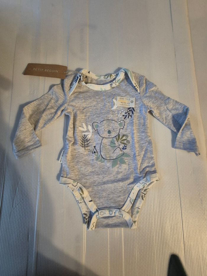 Body manches longues bébé garçon 6 mois (68 cm)