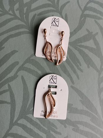 Parure plaqué or feuille