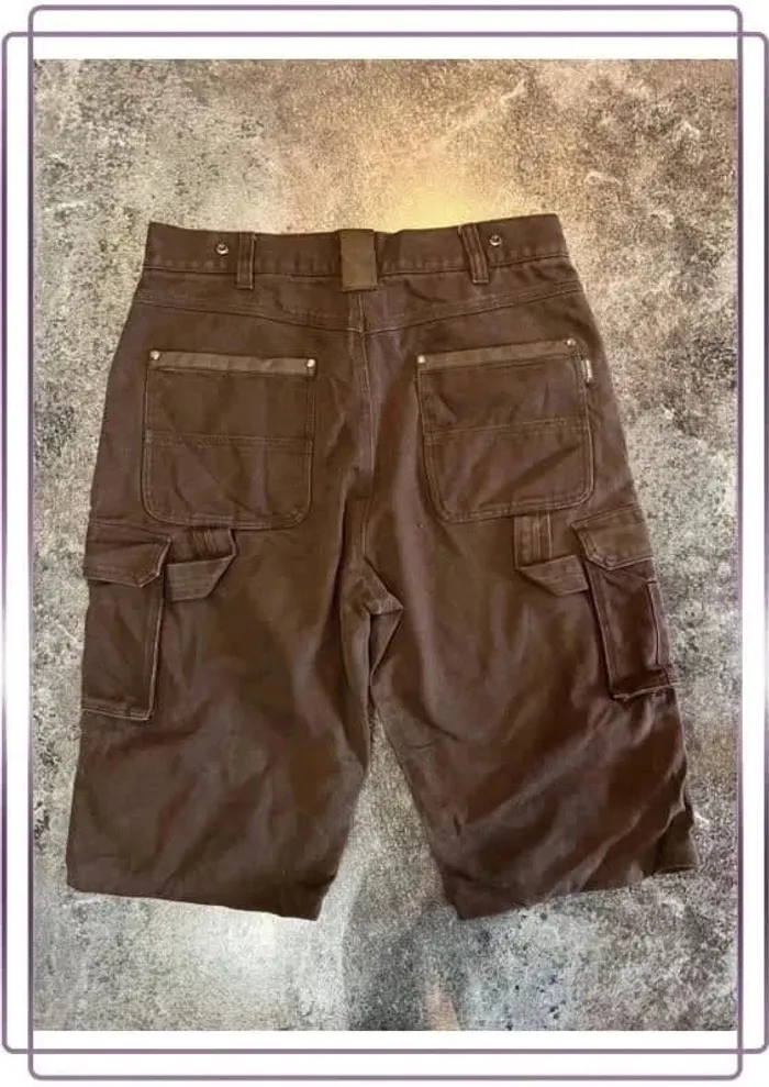 Short carpenter marron homme RK Holmes 36x32 Pantaloncini carpentiere uomo Zimmermannsshorts Herren - photo numéro 2