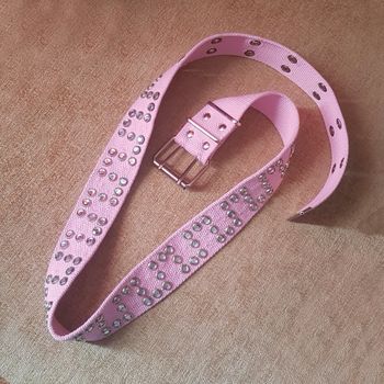 Ceinture rose à strass, réglable