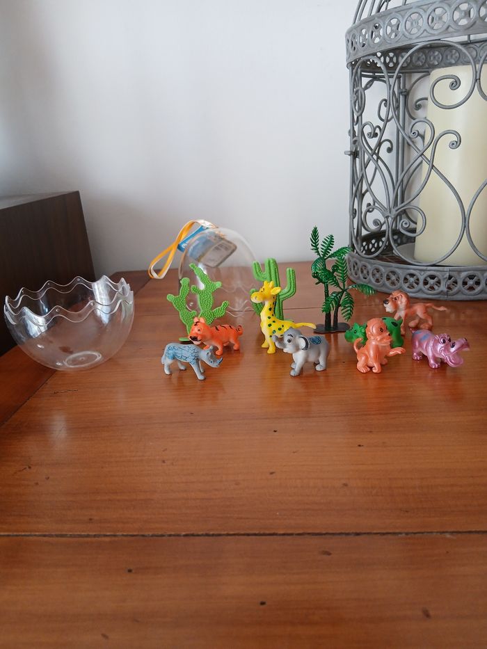 Neuf: Mini Animaux & arbres ds œuf plastique *Gipsy - photo numéro 4