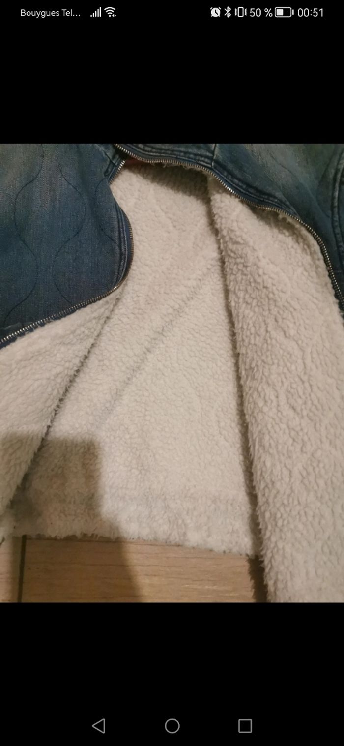 Veste en jean molletonne - photo numéro 4