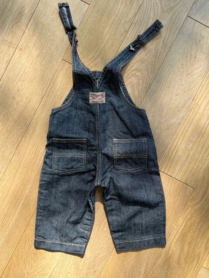 Salopette en jeans petit bateau 6 mois neuf sans étiquette - photo numéro 2