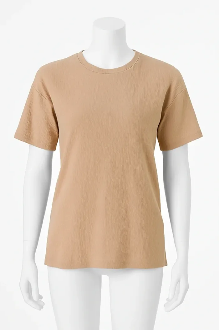 T-shirt beige Taille unique Made in Italy