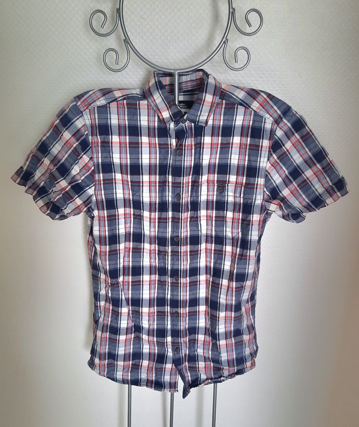 Chemise Homme Carreaux Bleus Rouges Blancs - Cedar Wood State (Primark) taille XS )