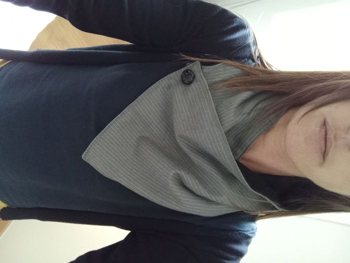 Tour de cou gris mini écharpes - photo numéro 2