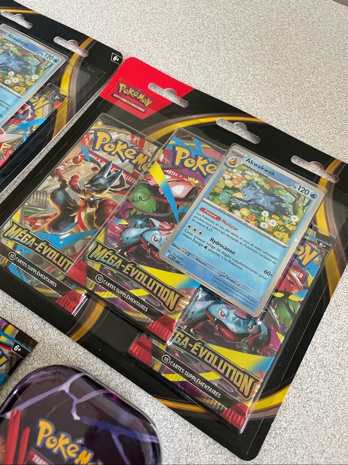 Lot Mini Tin + Booster + Tripack Pokémon Méga Évolution (ME01/EV11) - photo numéro 2