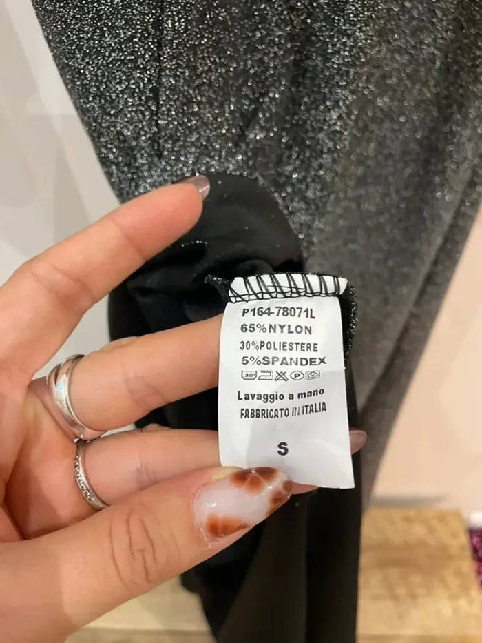 Robe soirée paillettes argentées - photo numéro 5