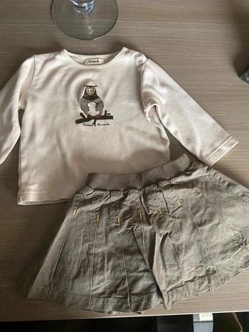 Ensemble jupe t-shirt 12mois