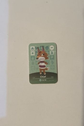 Mini Carte Amiibo NFC Animal Crossing Nintendo Chief Chef