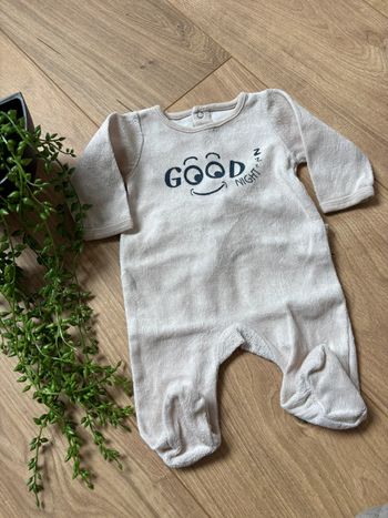 Pyjama velours mixte