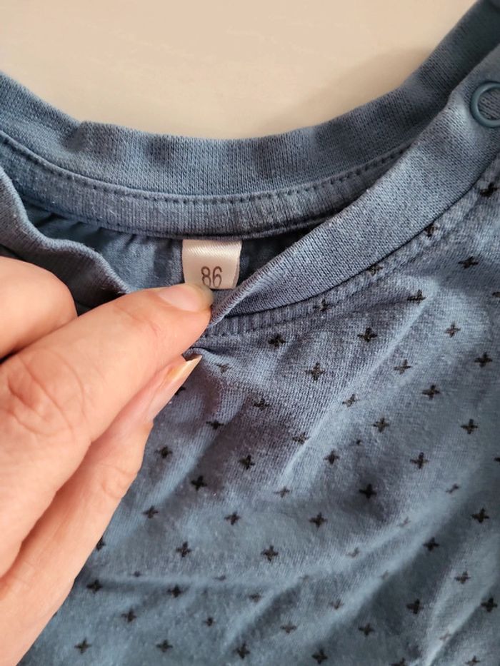 T shirt manches longues 86cm - photo numéro 2