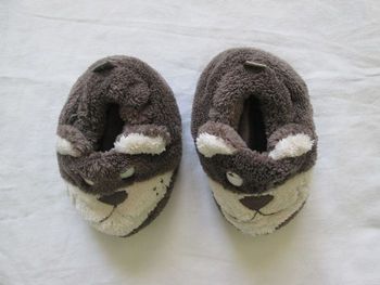 Chaussons bébé garçon 0-3 mois (pointure 16) ours