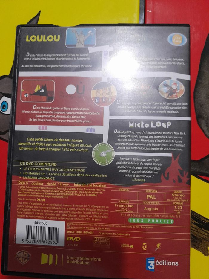 lot 2 grands albums école des loisirs + 1 dvd Loulou de Solotareff - photo numéro 13