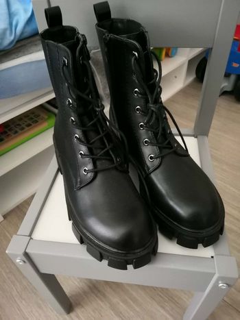 Bottines (Lacets + Fermeture éclair, Noir) Pointure 38 Little Lolita Neuve