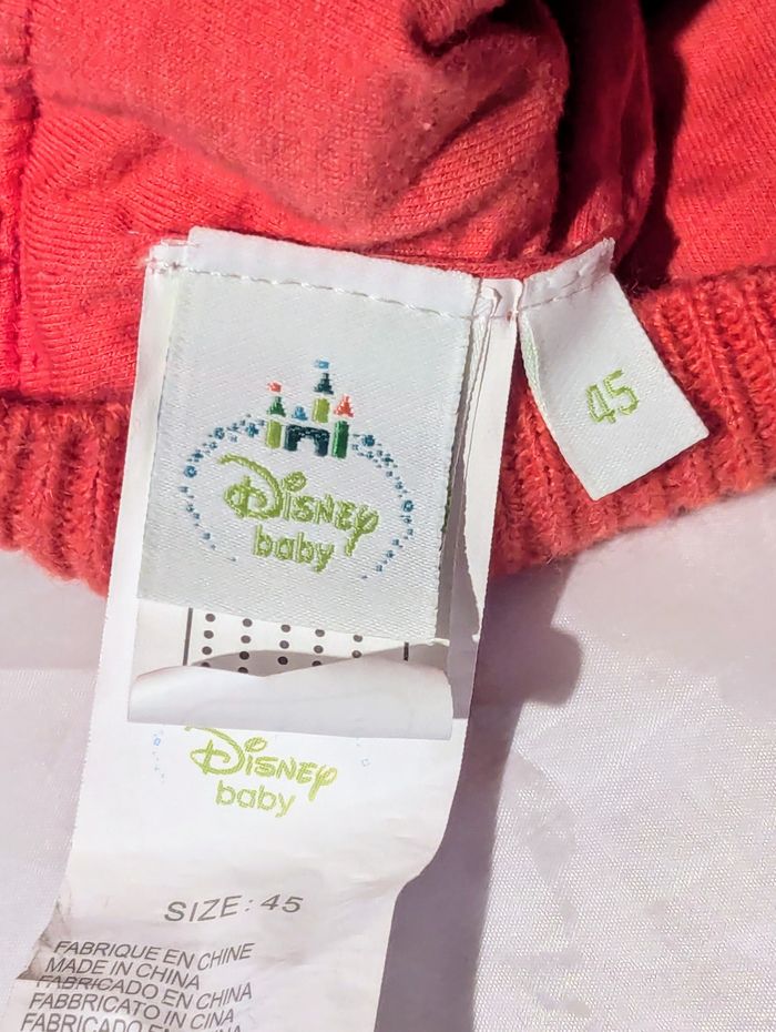 Bonnet Têtes Minnie Pompon Bandeau Inférieur Ligne Cœurs Vêtement Accessoire Petits Enfants Bébés - photo numéro 5