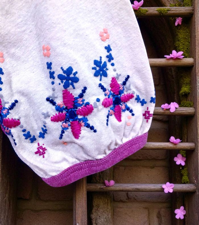 CHIPIE - ROBE FILLE BRODERIES FLEURS DÉTAILS VOLANTS & BRODERIE ANGLAISE 6A - photo numéro 5