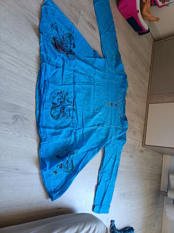 Blouse haut manches longues chemise T 42  XL - photo numéro 2