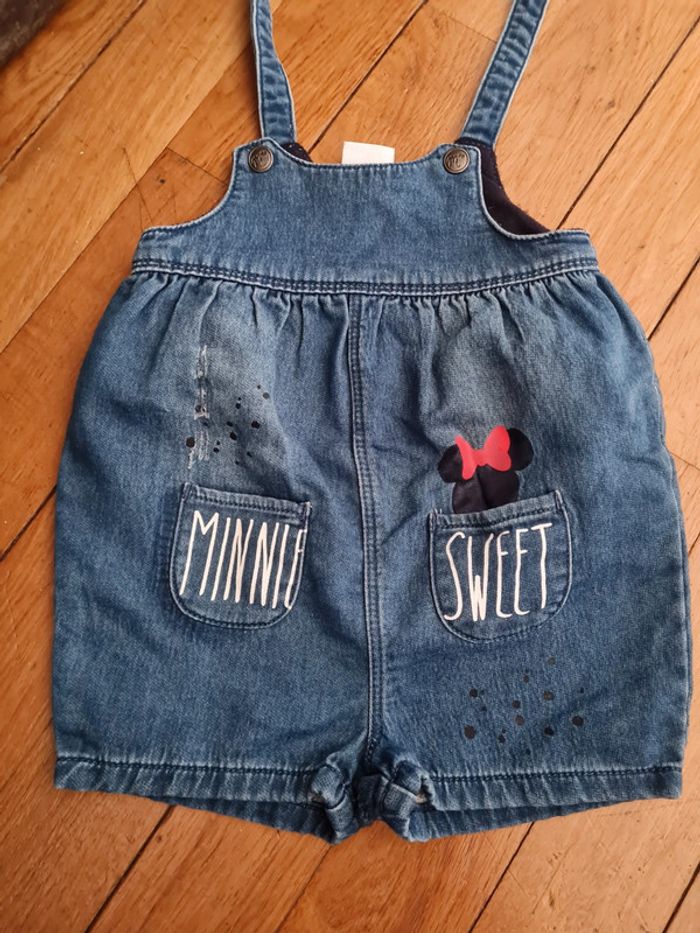 Salopette short fille minnie 12 mois disney - photo numéro 2