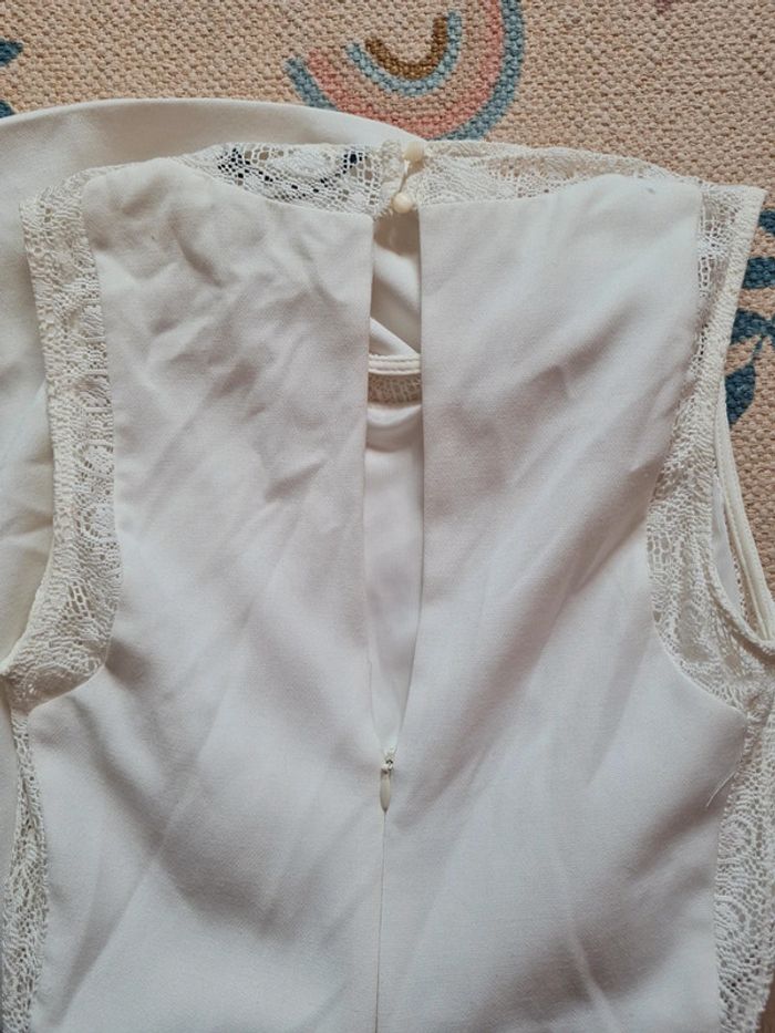 Robe blanc cassé zara trafaluc M - photo numéro 11