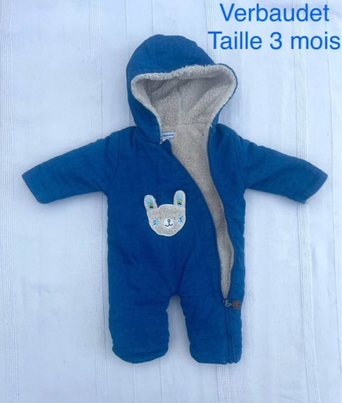 combinaison Vertbaudet taille 3 mois état neuf car portée que 2-3 fois