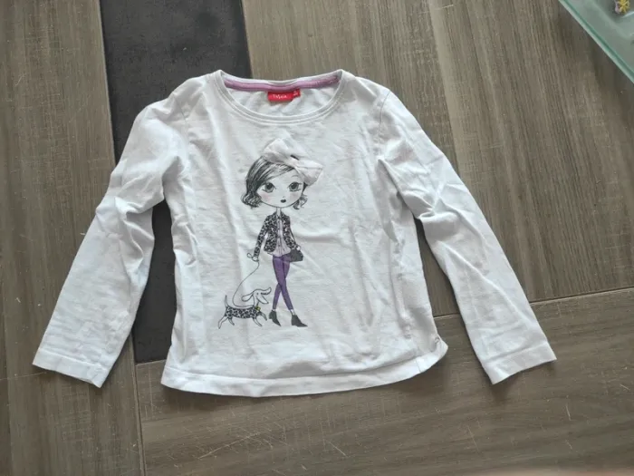 T shirt grandes manches fillette - photo numéro 4