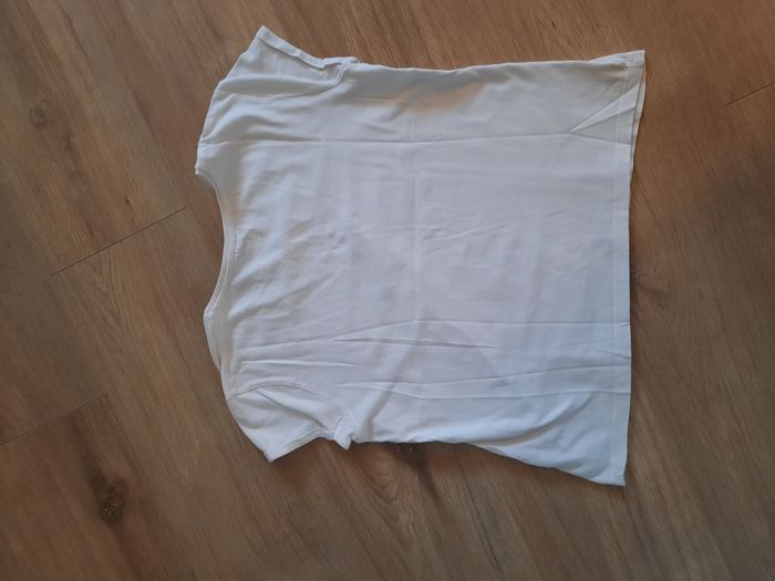 T-shirt manches courtes blanc imprimé corail TAO 12 ans - photo numéro 3