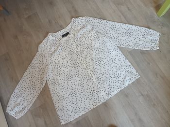  Chemisier taille 5 marque Un Jour Ailleurs  blan gris neudTunique 