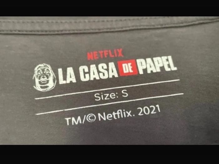 T-shirt la casa de papel - photo numéro 3