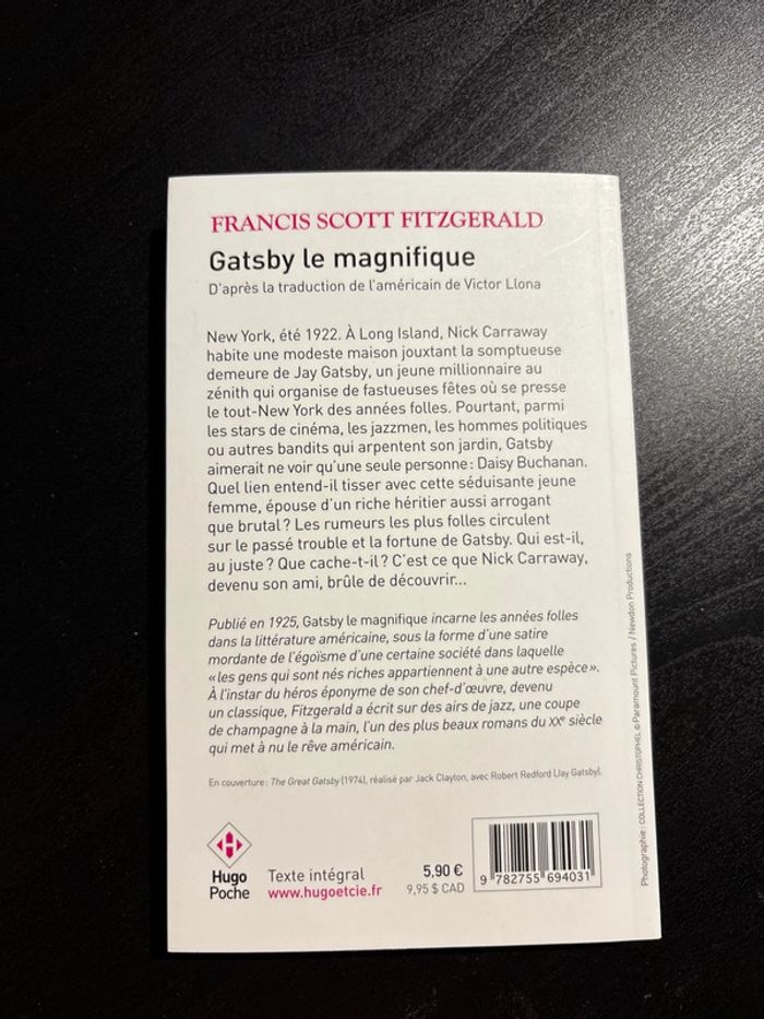 Livre Gatsby le magnifique - photo numéro 2