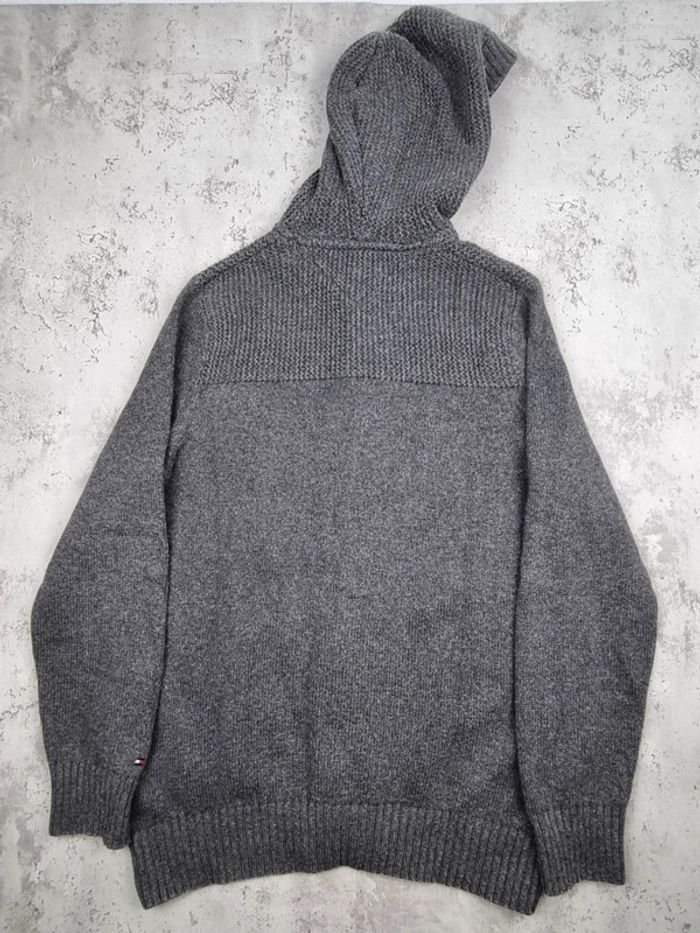 Veste à boutons avec capuche – Tommy Hilfiger – Gris – Taille L Hommes (mesures en photos) - photo numéro 4