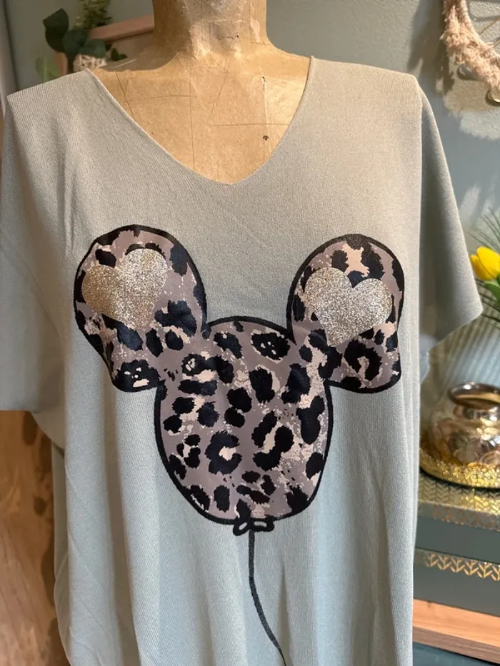 Très jolie robe longue fluide avec motif léopard  femme - photo numéro 2