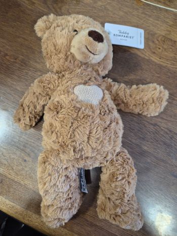 Peluche ours teddy creme kompaniet rastad env 30 cm neuf