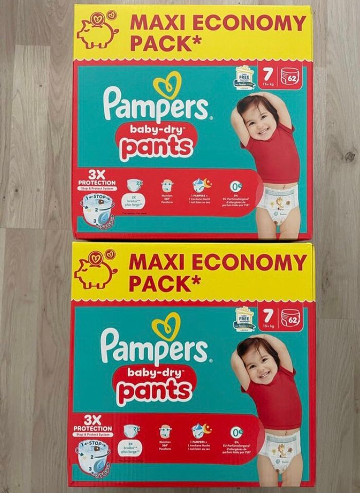 2 cartons Pampers pants taille 7