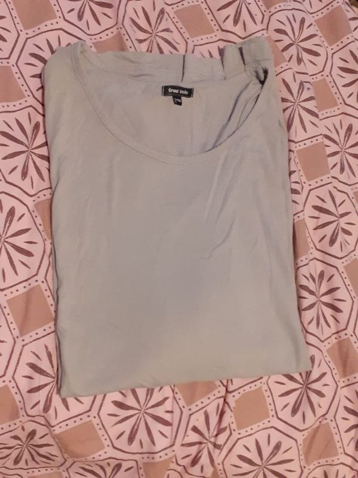 Tshirt uni gris clair