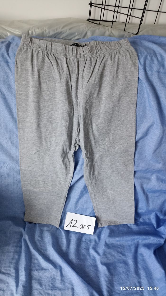 Leggings court gris 12 ans In extenso