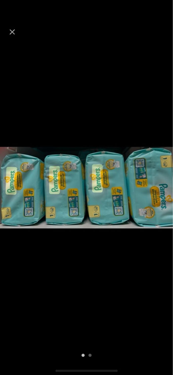 4 paquets de couches taille 1 - photo numéro 2