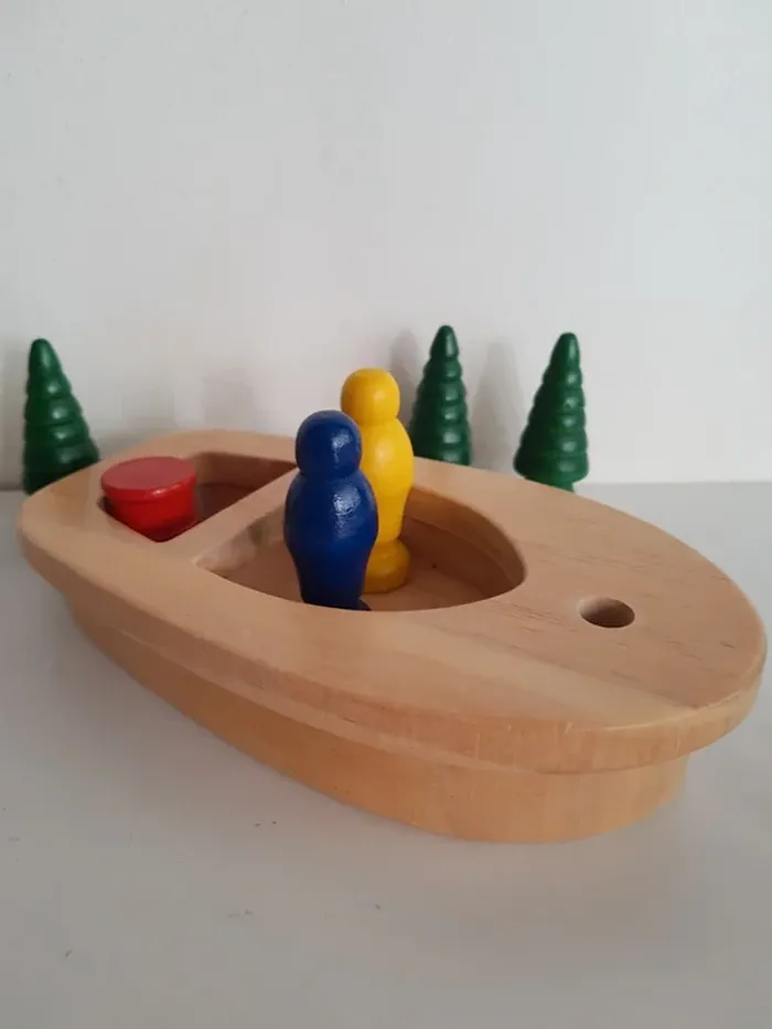 Accessoires en bois pour circuit de petites voitures - photo numéro 3