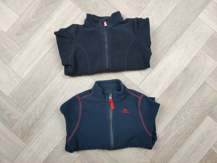 Lot de 2 gilets zippé polaire 4 ans