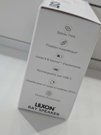 Enceinte Bluetooth Lexon Grise