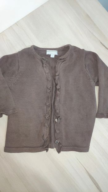 Gilet brun 12 mois Kimbaloo