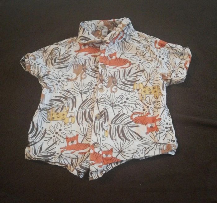 Chemise manches courtes 12 mois
